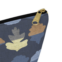 Frond Accessory Pouch w T-bottom in Indigo